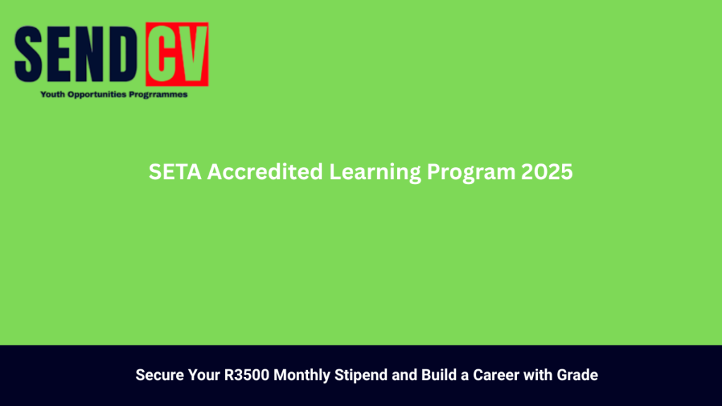 DTA SETA Accredited LEARNERSHIP 2025